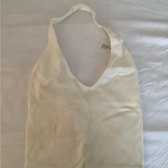 Out from Under by Urban Outfitters Ribbed Halter Top in White - Picture 3 of 8